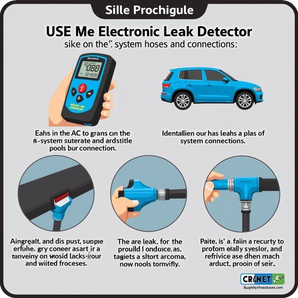 Using an Electronic Leak Detector to Find AC Leaks in a 1987 Lincoln Town Car