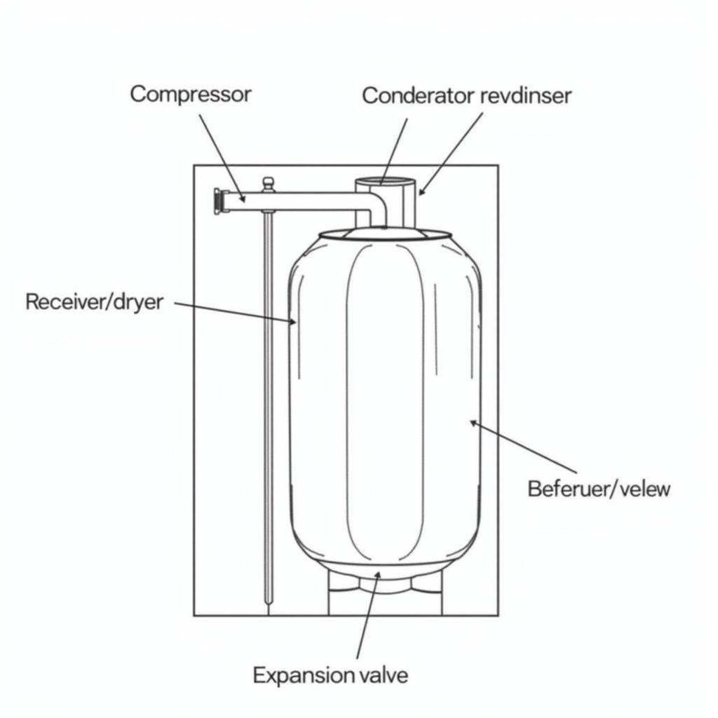 Identifying the Main Components of the AC System in a 1987 Lincoln Town Car