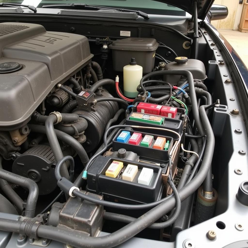 Electrical components in a 1991 Lincoln Town Car