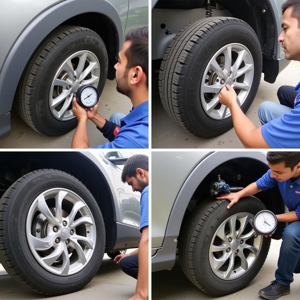 Regular Tire Pressure Check for a 2015 Car