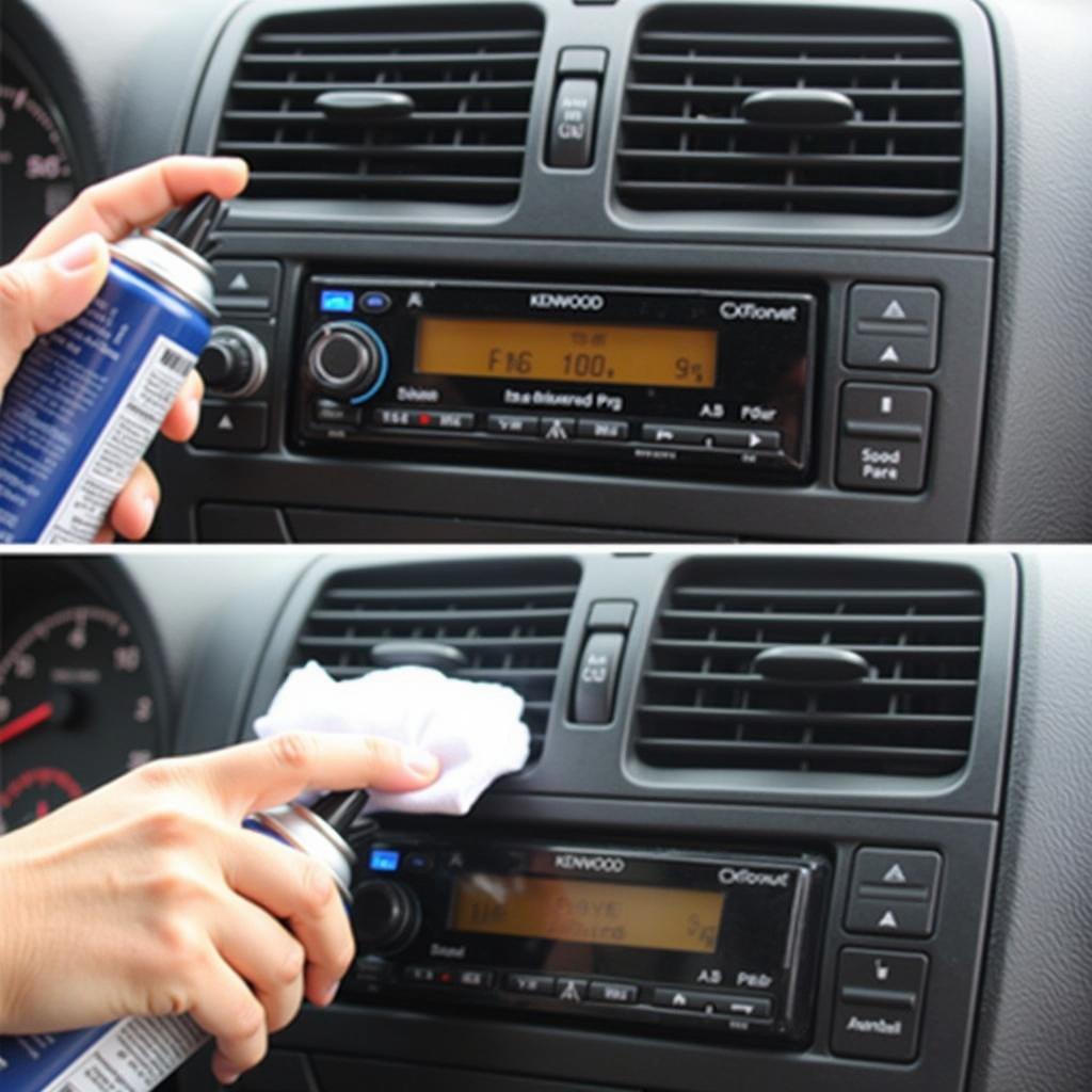 Kenwood car radio cleaning instructions