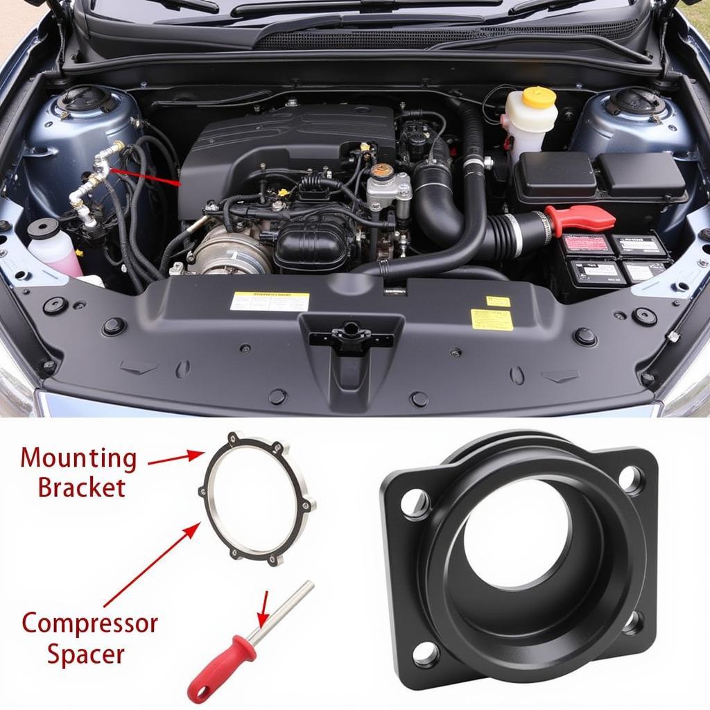 AC Compressor Spacer Location