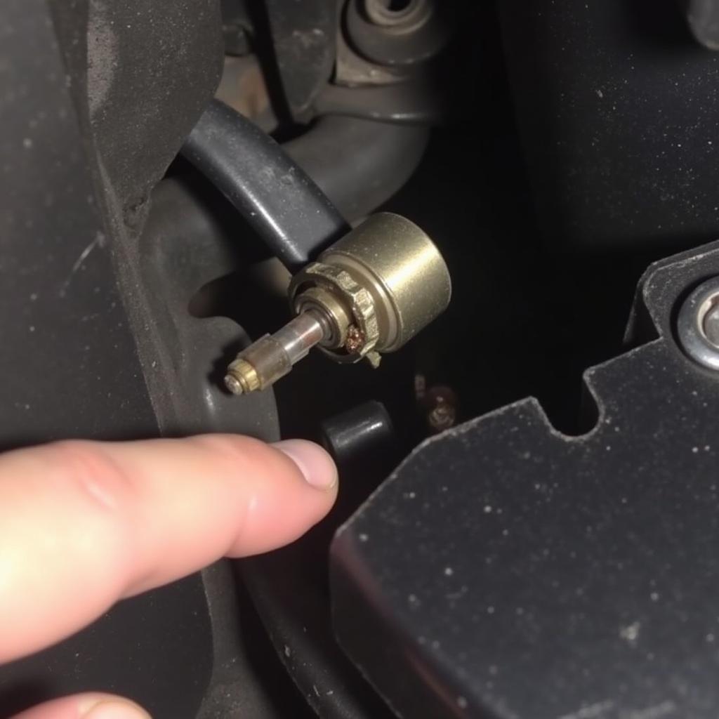 Identifying an AC Valve Stem Leak