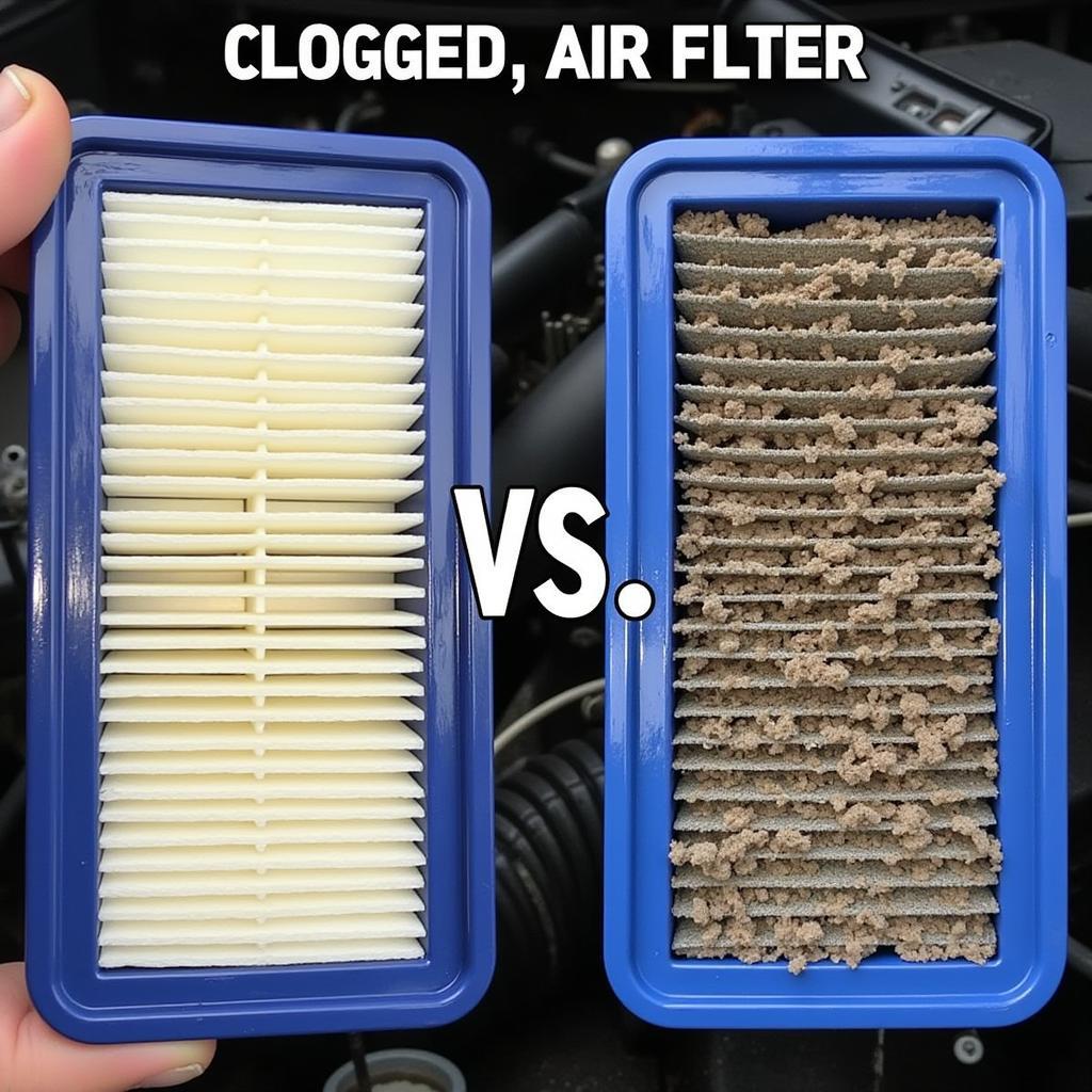 Clean vs. Dirty Air Filter