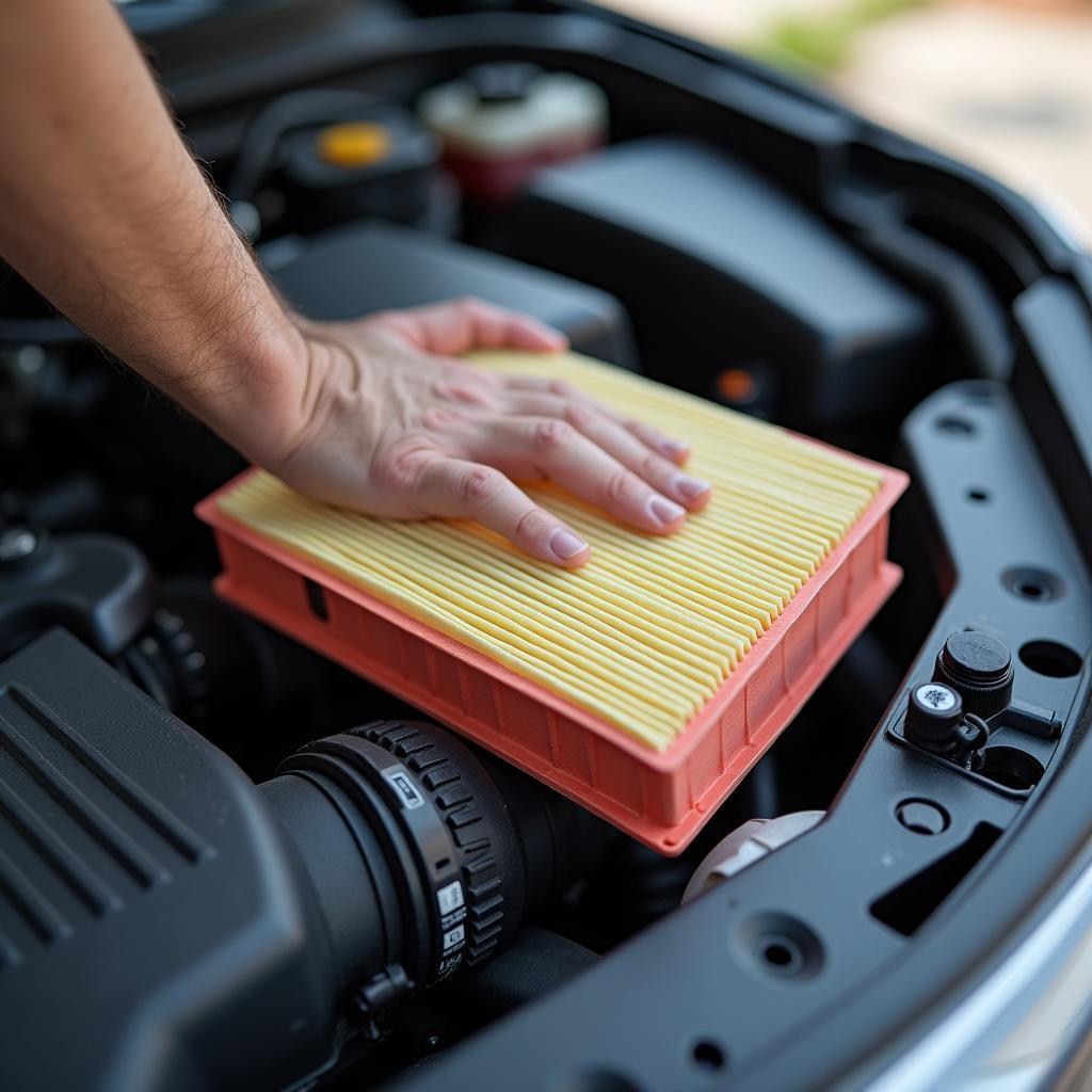 Used car air filter replacement