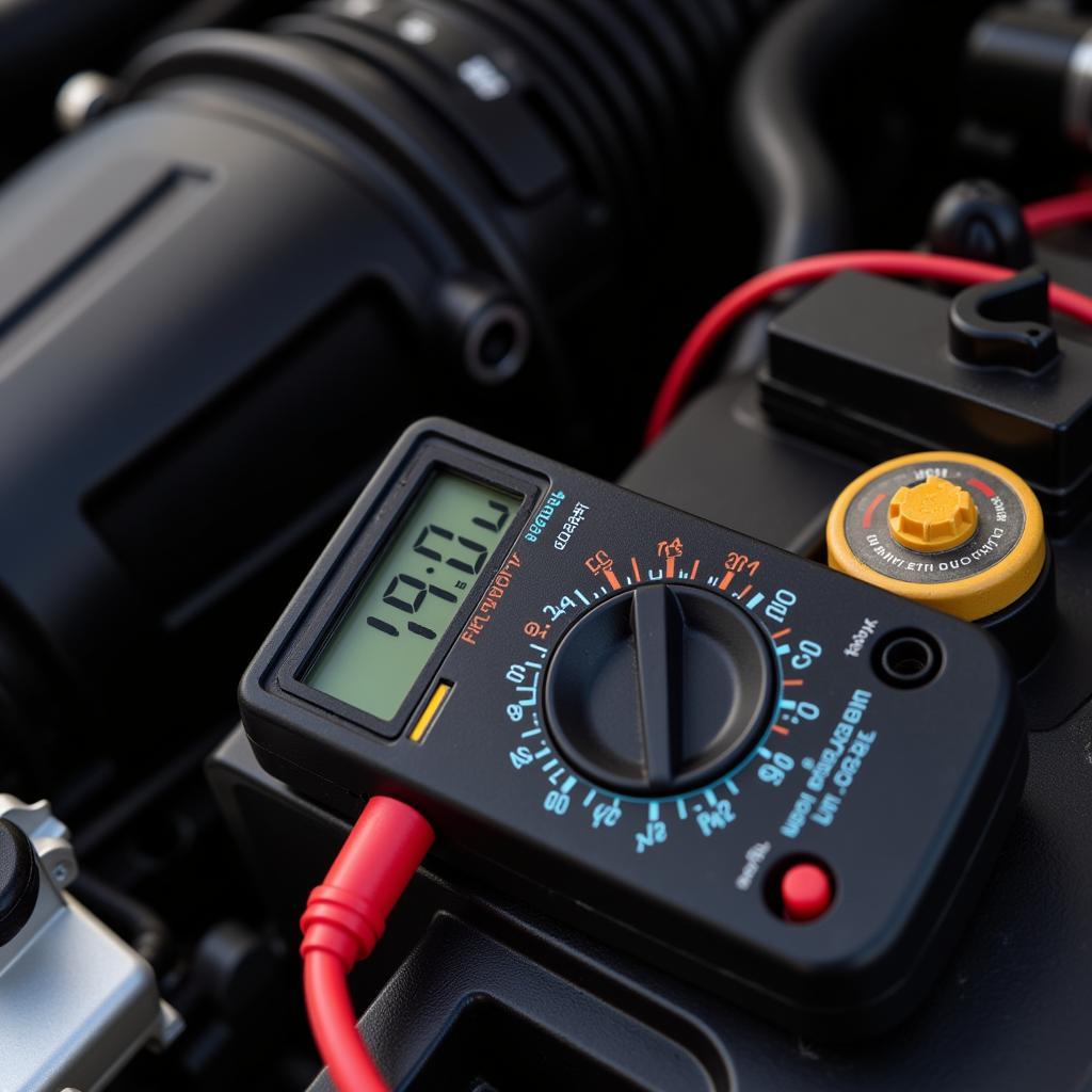 Checking Alternator Voltage with Multimeter