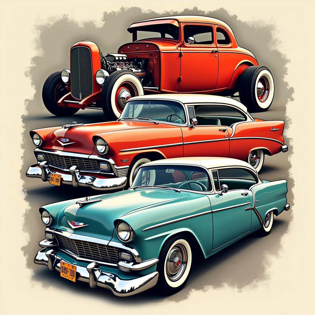 Classic cars from American Graffiti