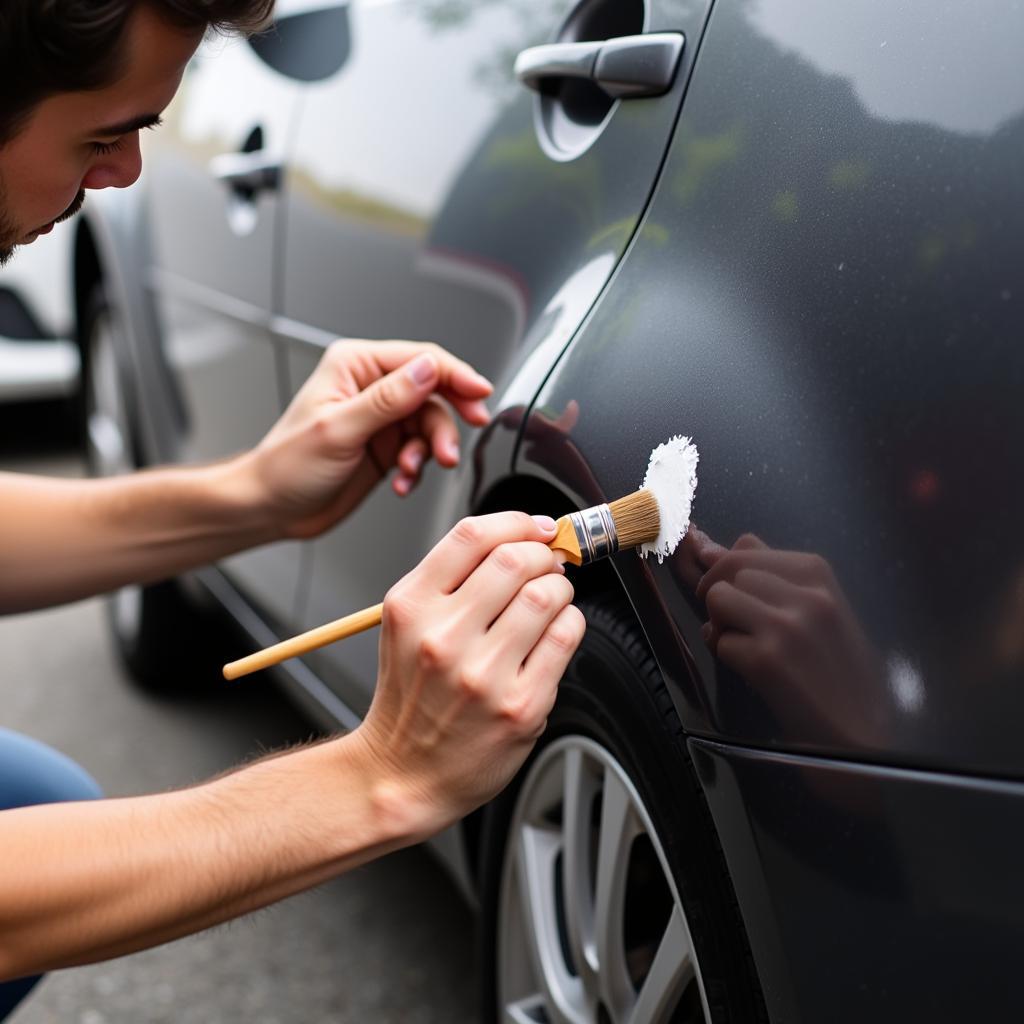 Applying touch-up paint