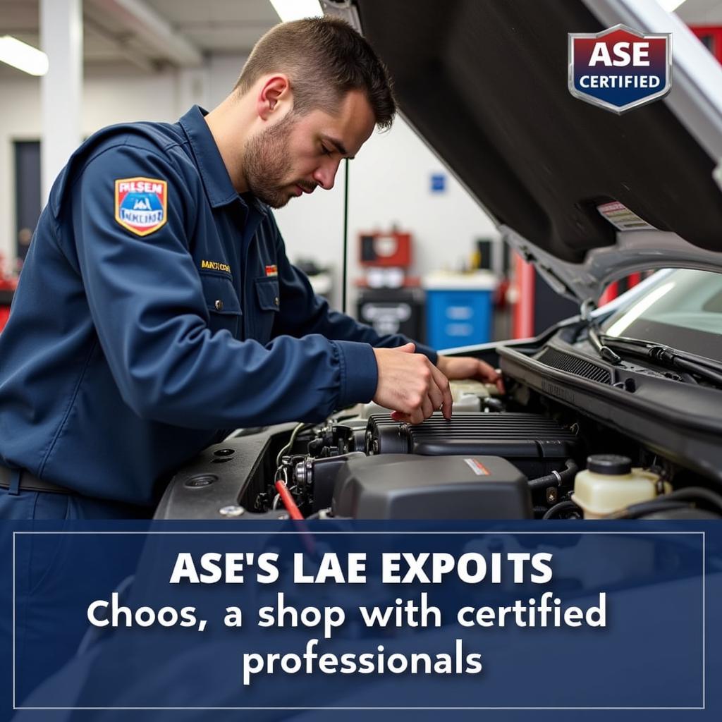 ASE Certified Technician at a Gaithersburg Car Maintenance Shop