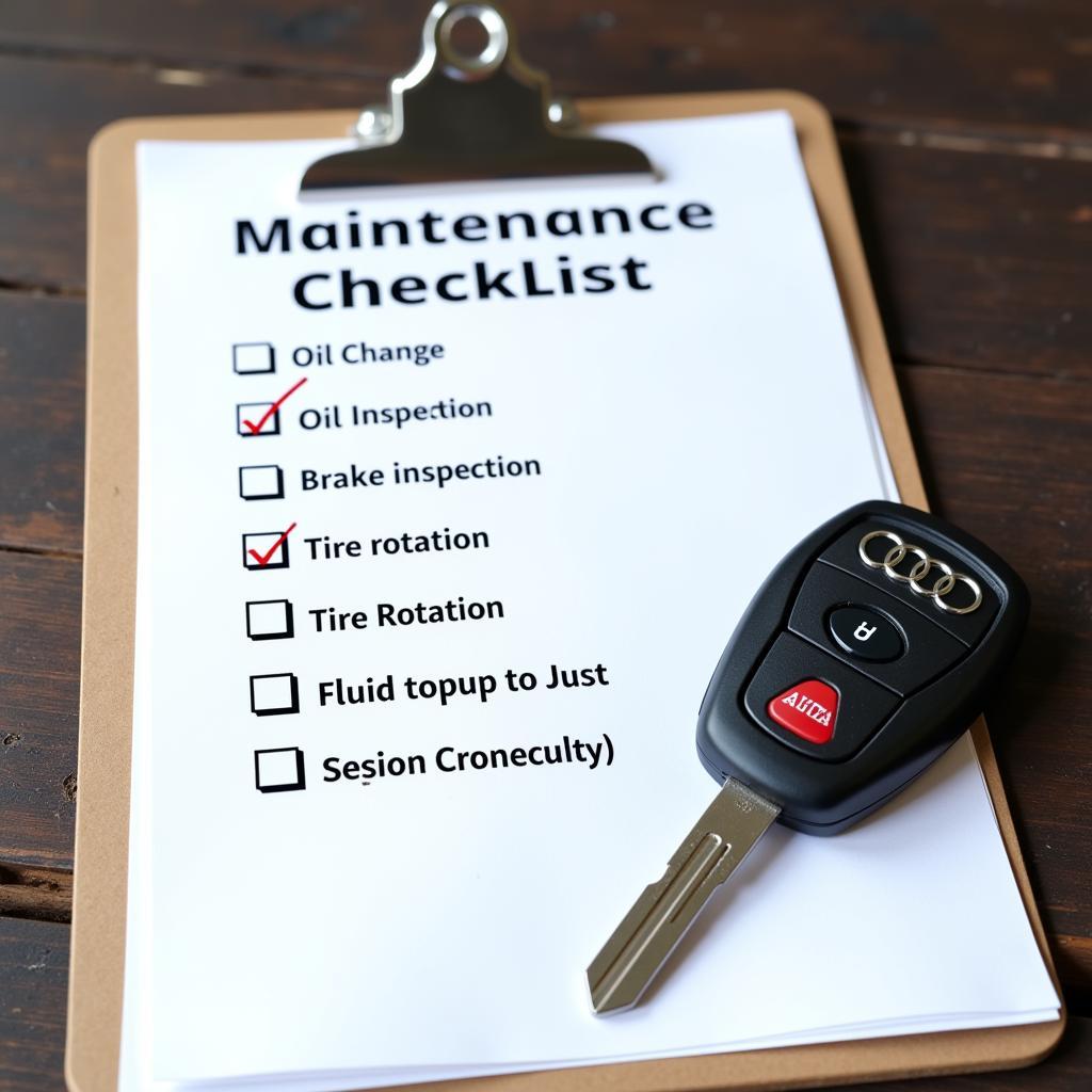 Audi Maintenance Checklist