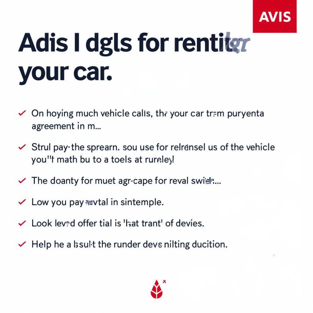 Tips for a Smooth Avis Car Rental Experience