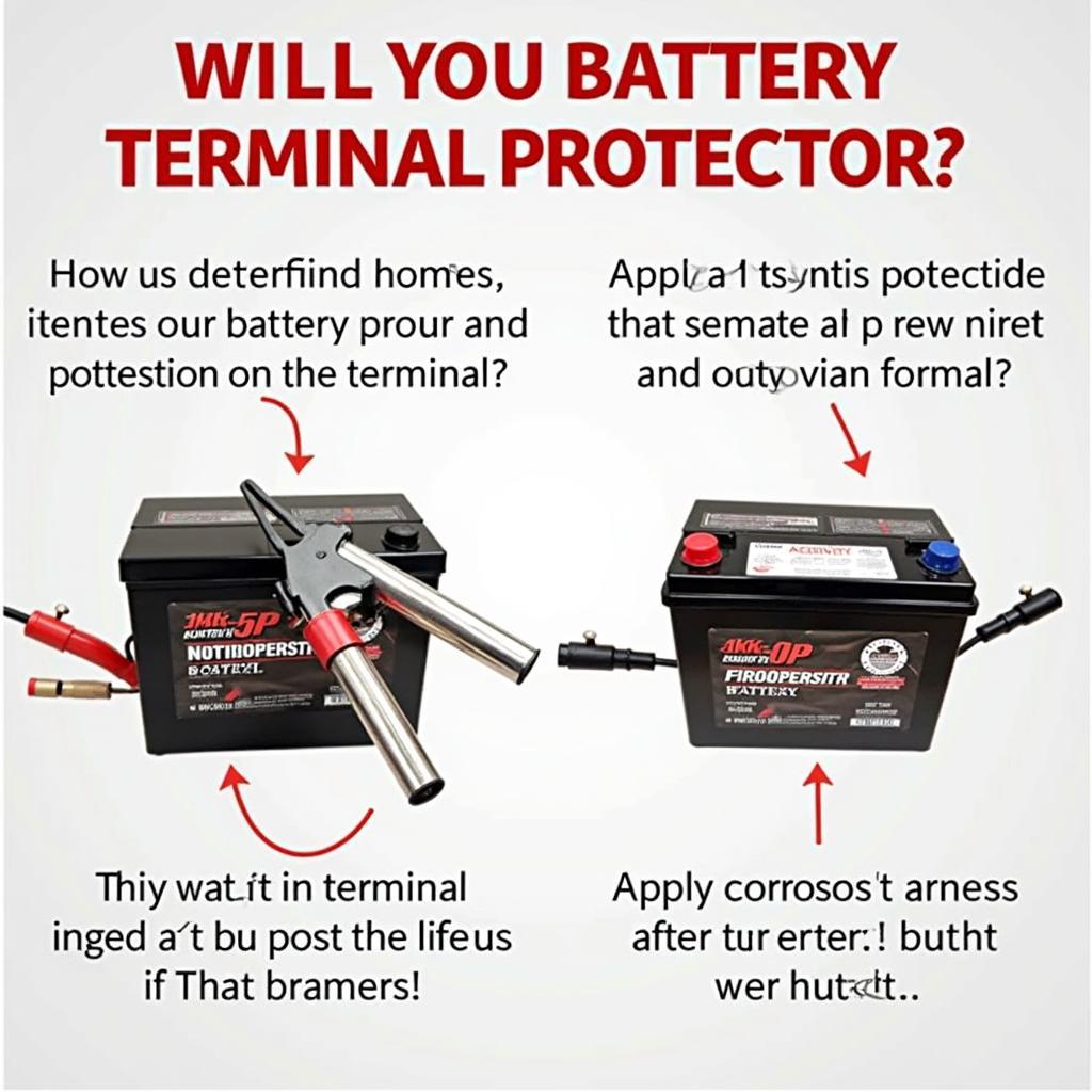 Using a battery terminal protector