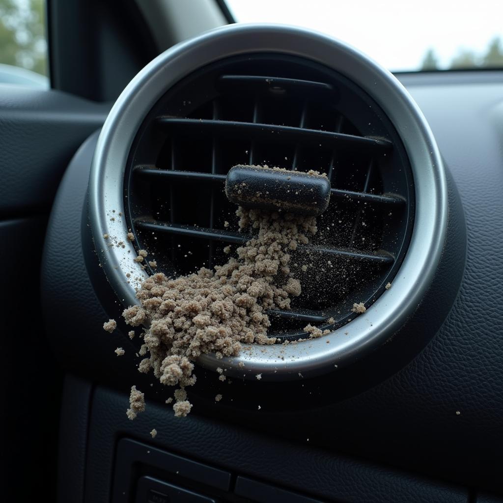 Blocked Car Air Conditioning Vent