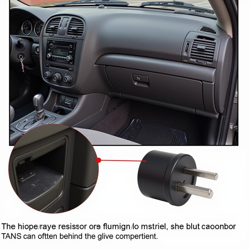 Car AC Blower Motor Resistor Location