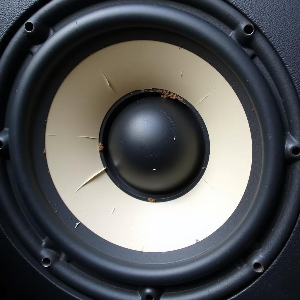 Blown Car Speaker