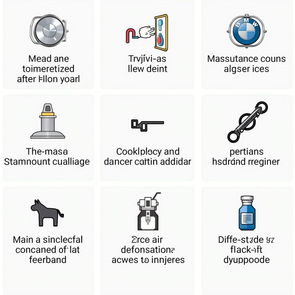 Common BMW Car Maintenance Symbols