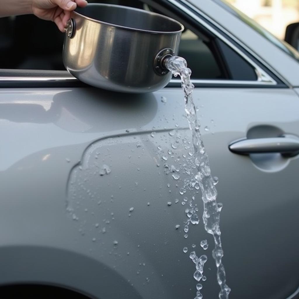 Boiling Water on Car Dent