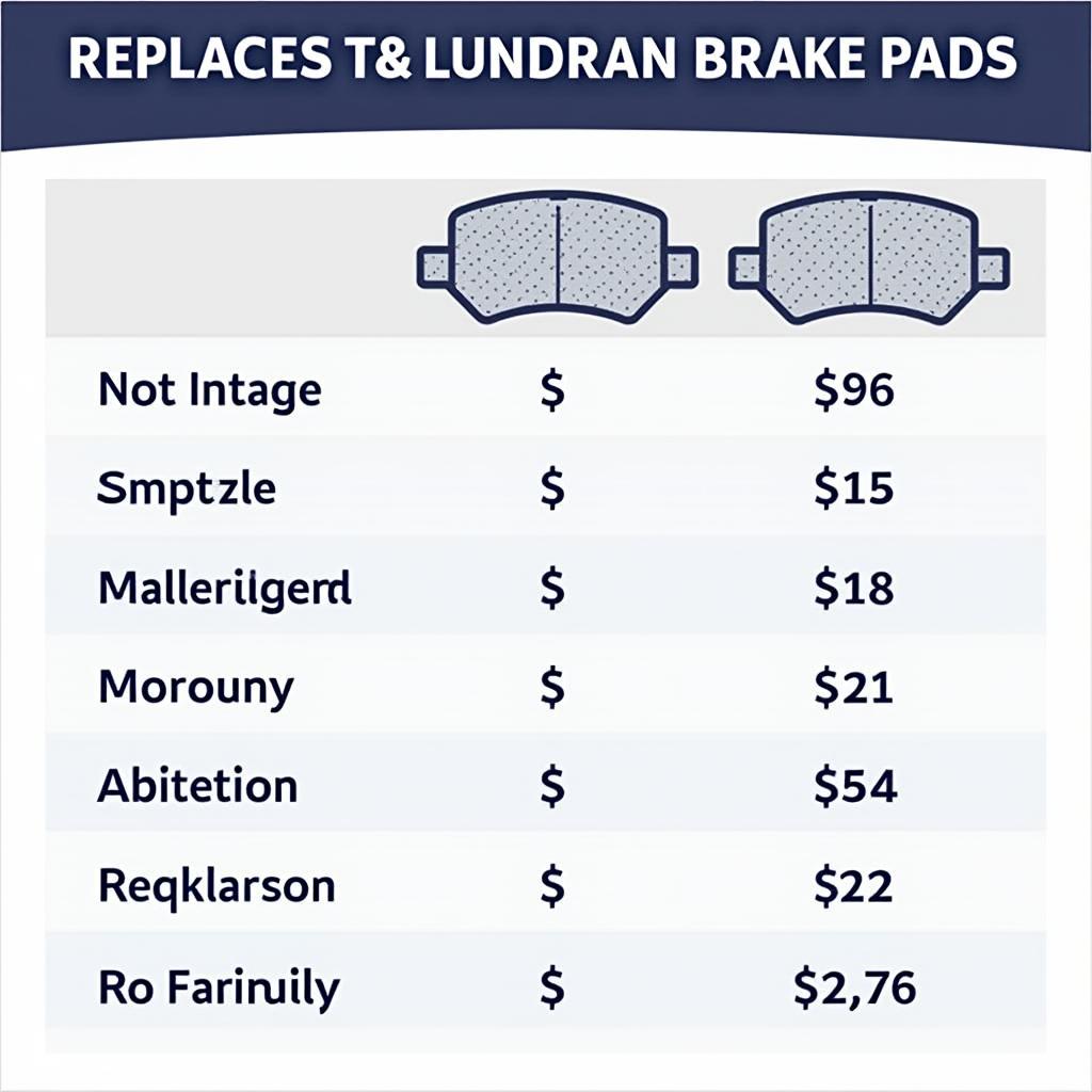 Brake Pad Replacement Cost