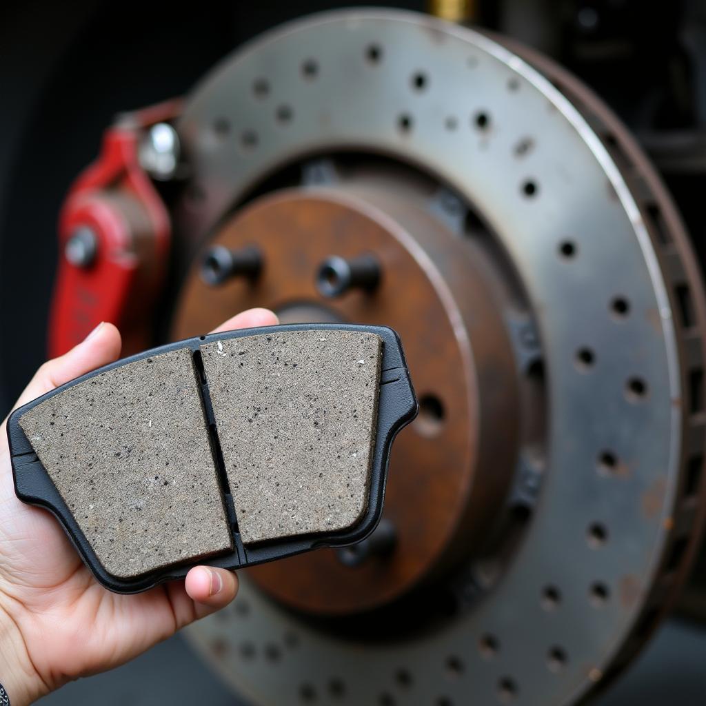 Brake pad wear