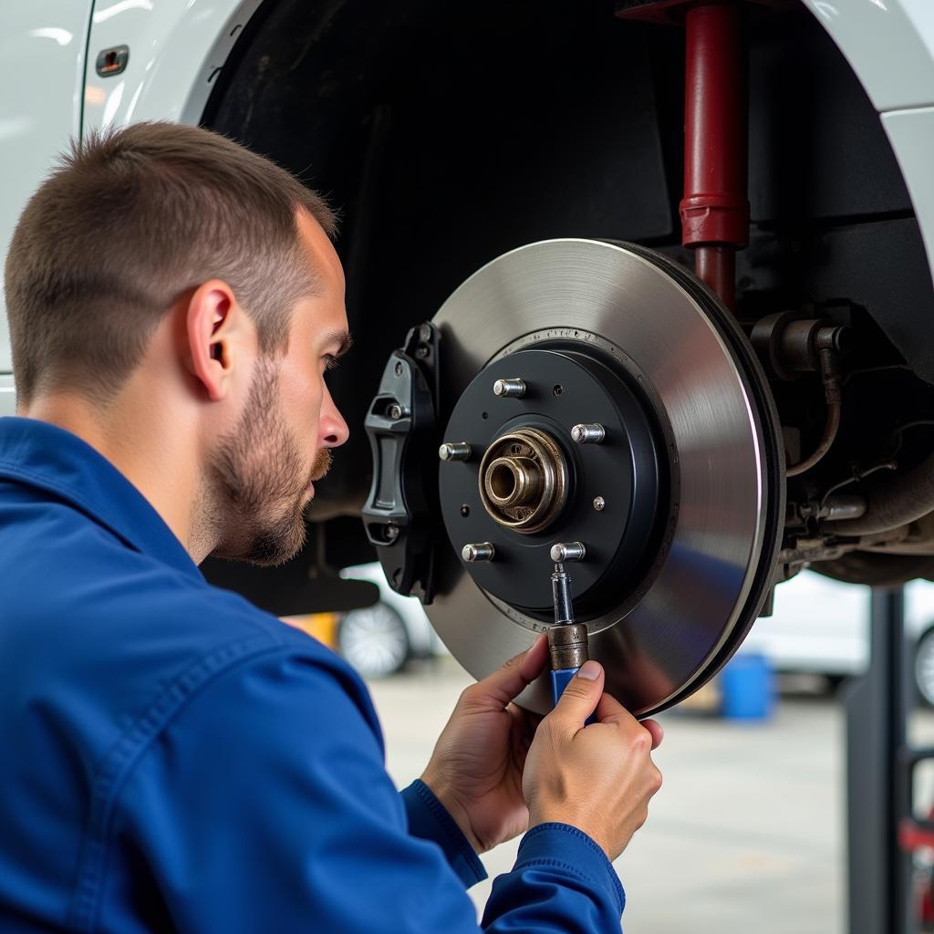 Brake System Inspection During Car Maintenance