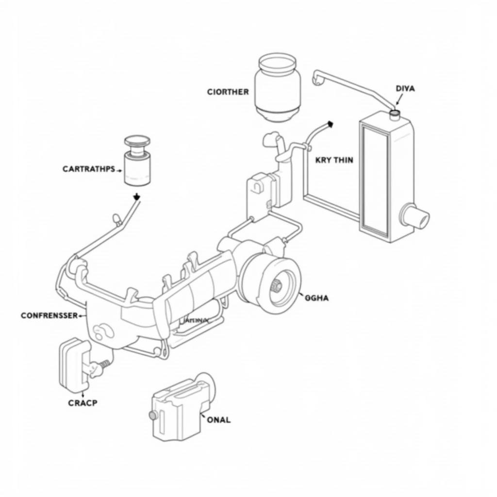 Car AC System Components