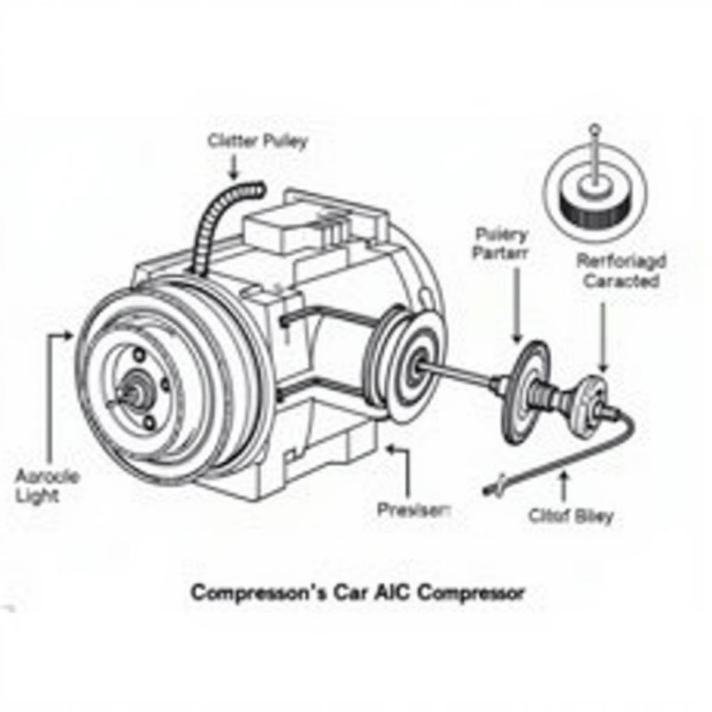 Car AC Compressor Diagram