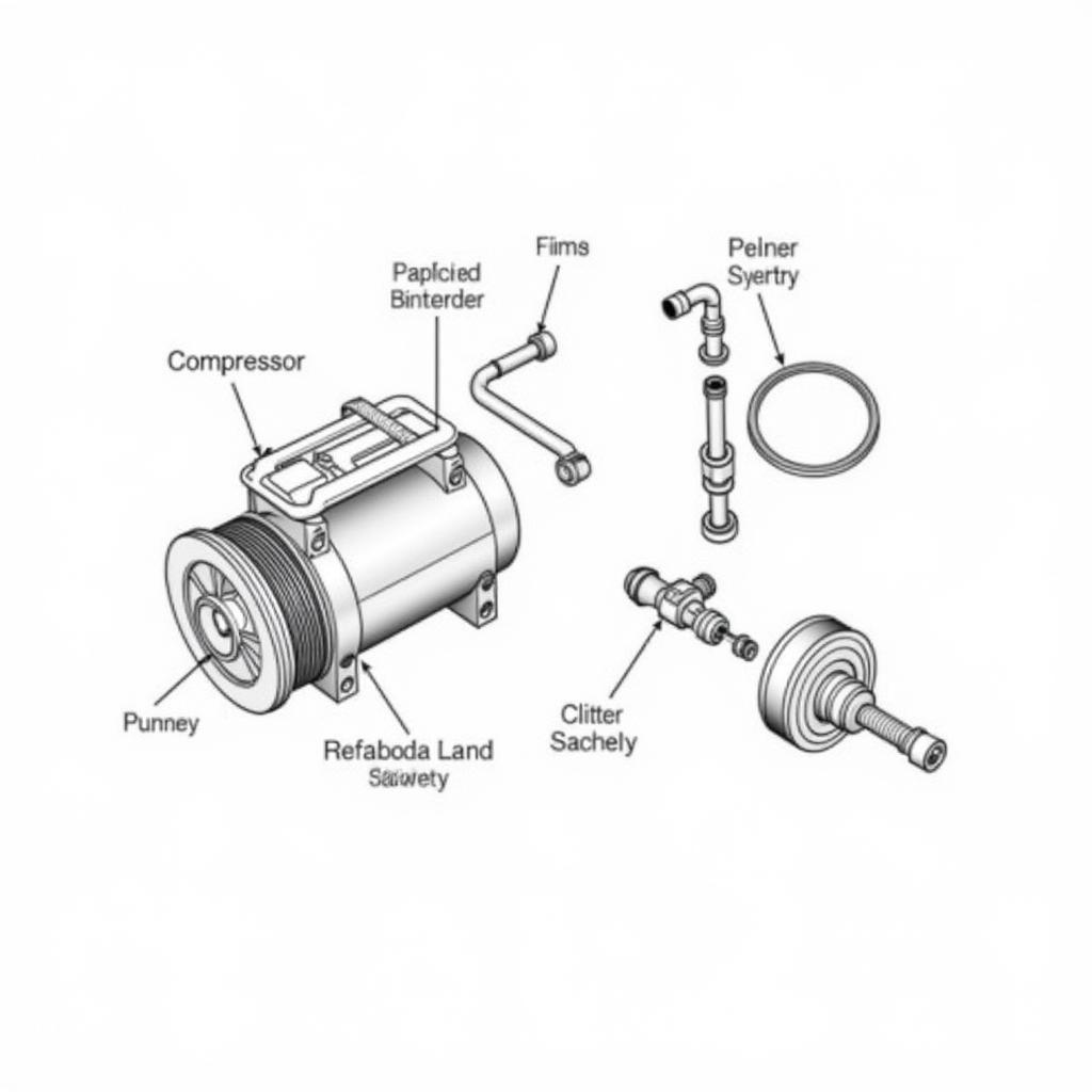 Car AC Compressor Diagram