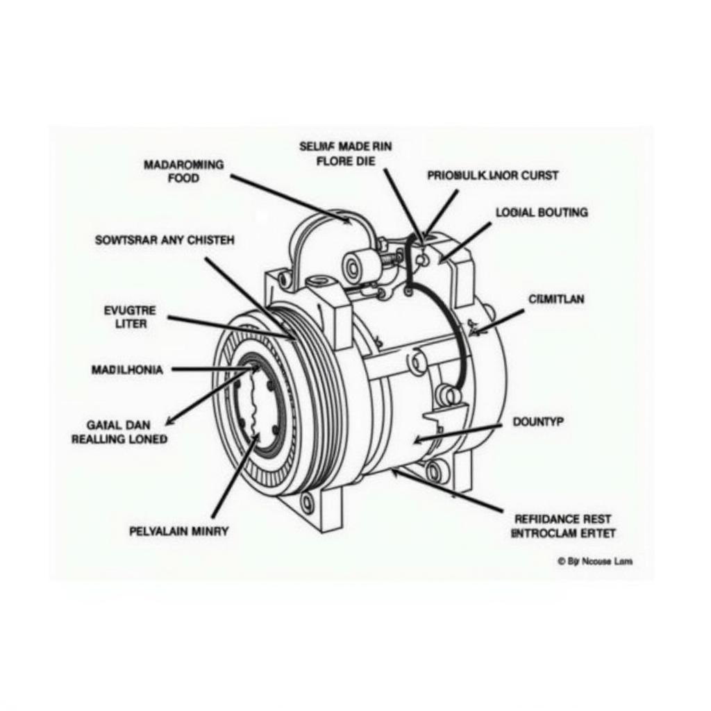 Car AC Compressor Diagram