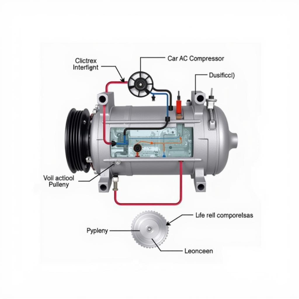 Car AC Compressor Diagram