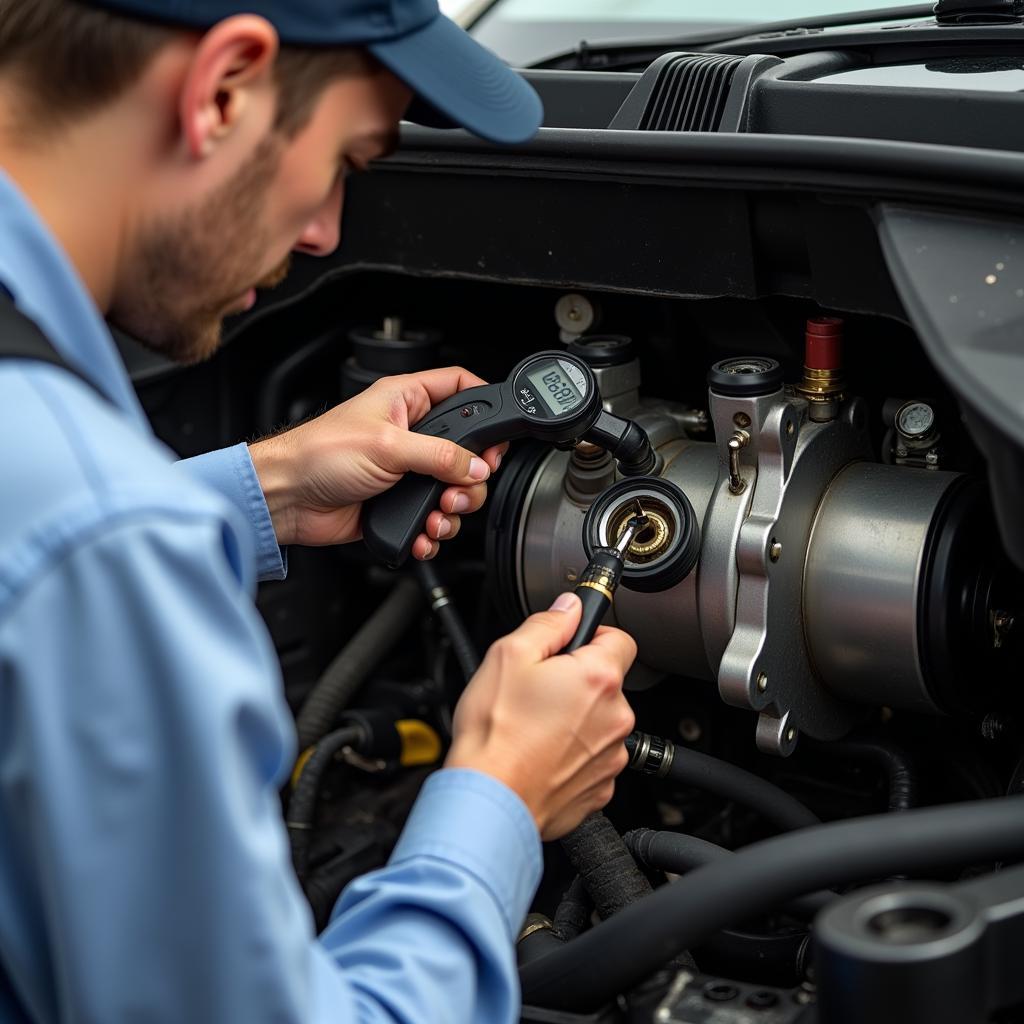 Car AC Compressor Inspection