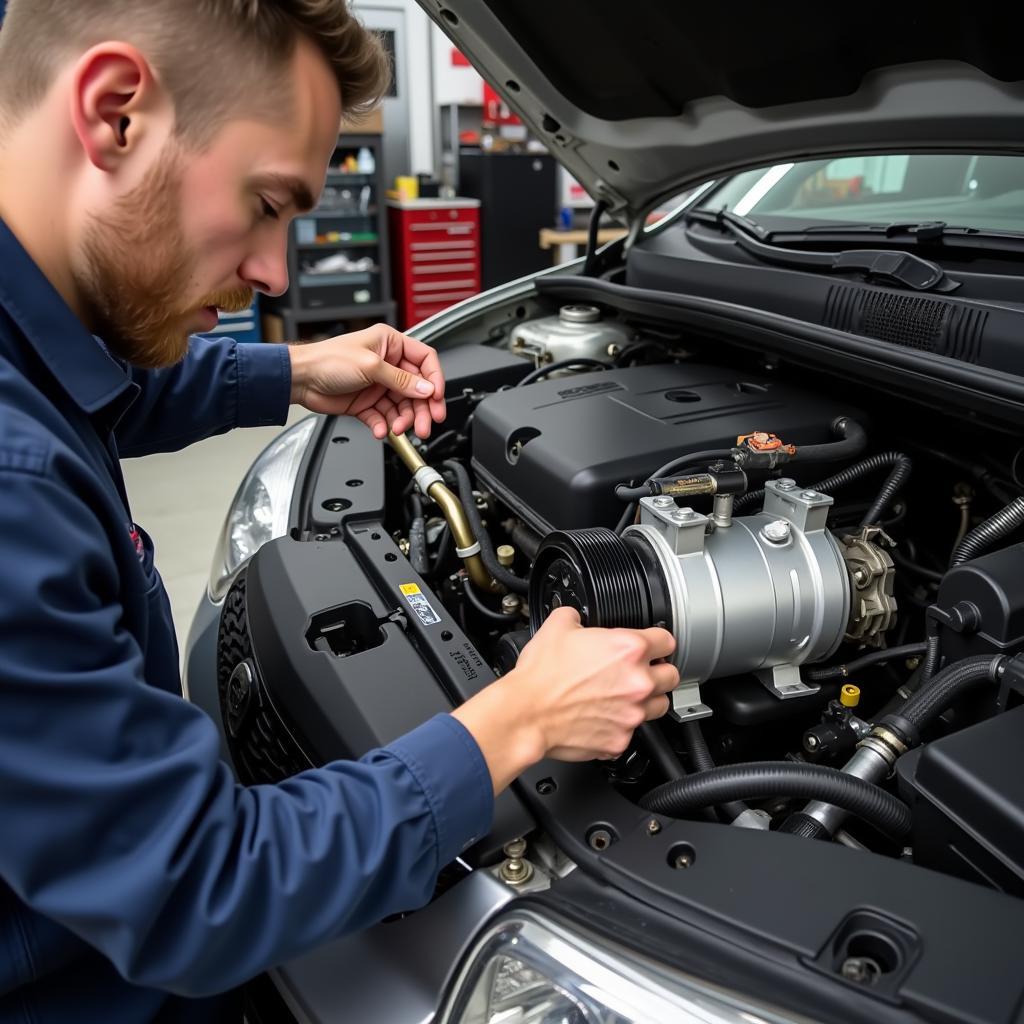 Car AC Compressor Repair