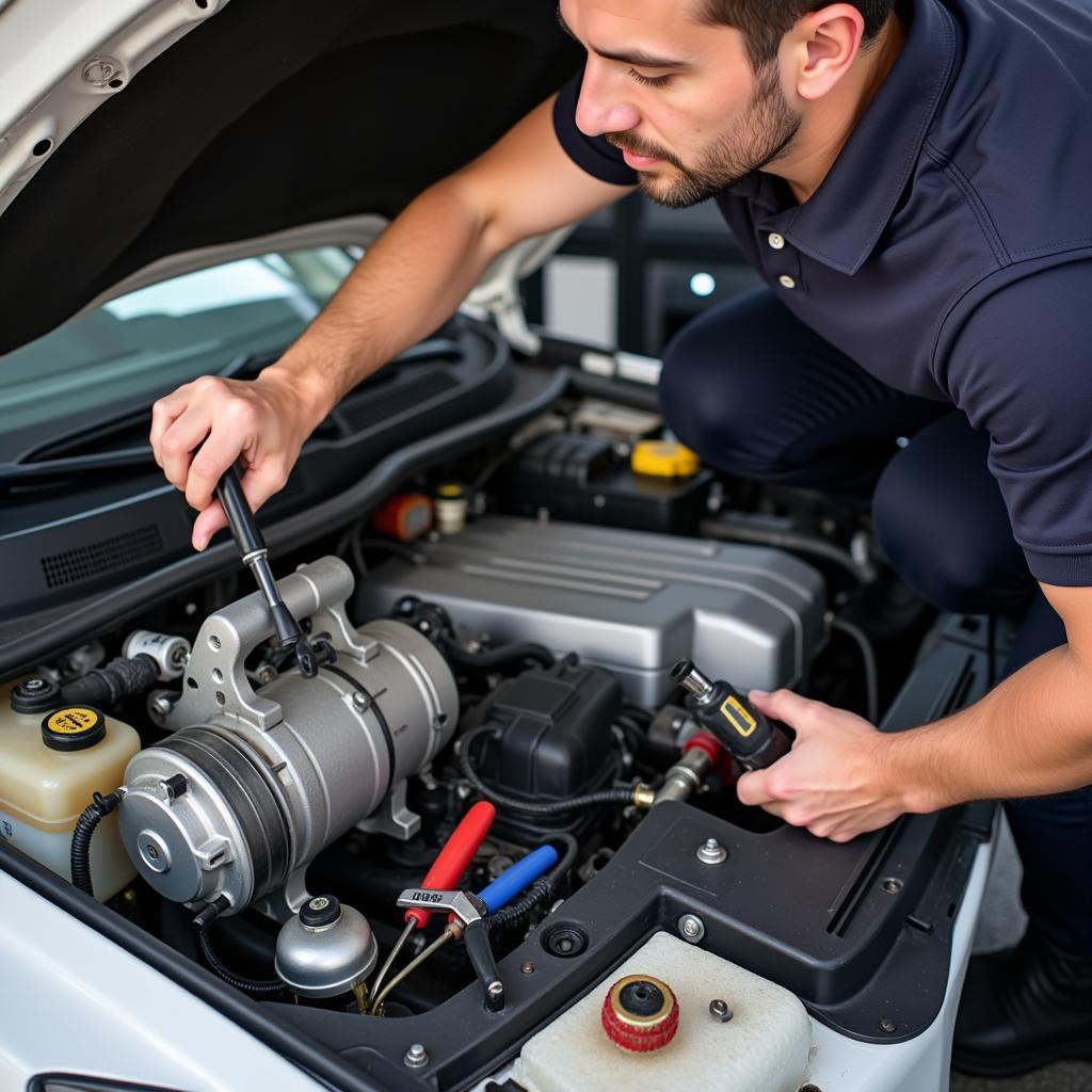 Car AC Compressor Repair