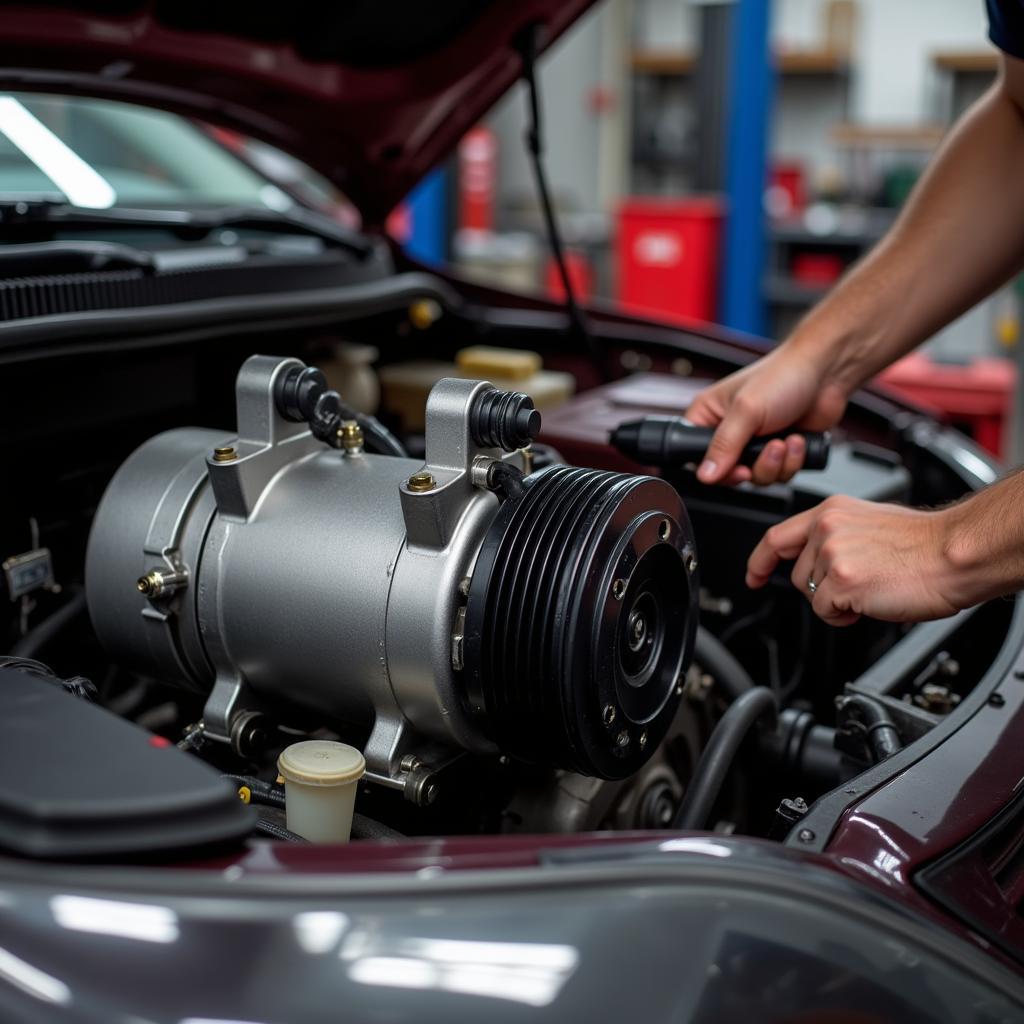 Car AC Compressor Replacement