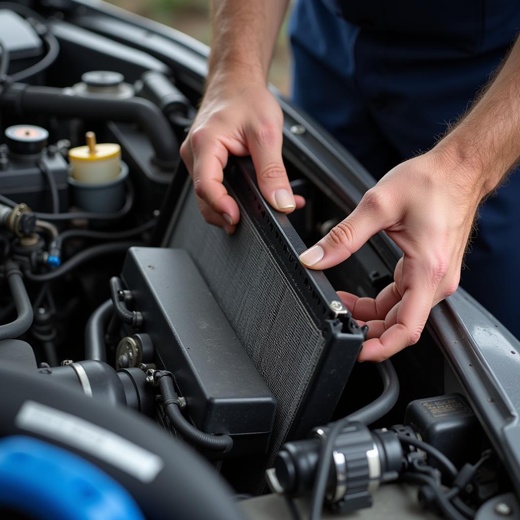 Car AC Condenser Repair