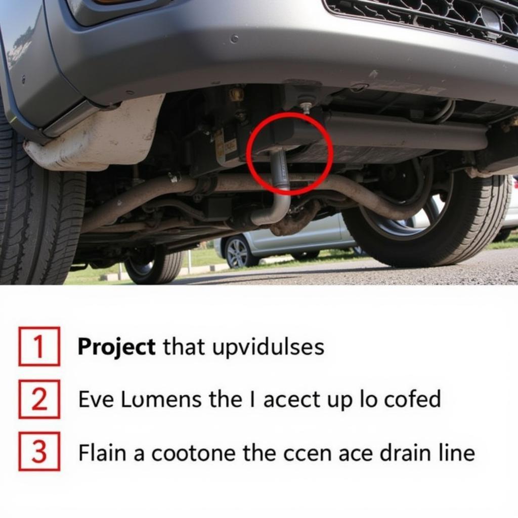 Location of Car AC Drain Line