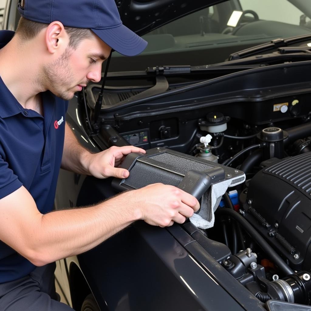 Car AC Evaporator Cleaning