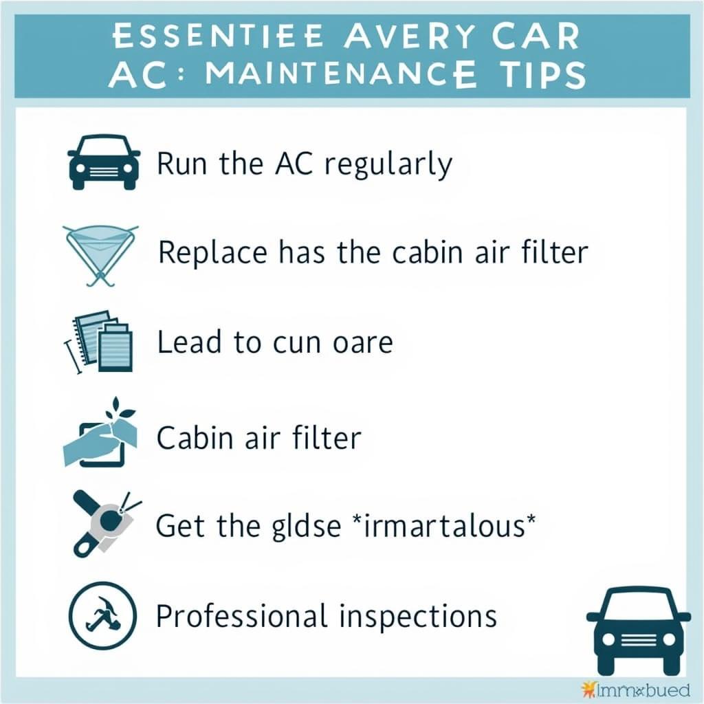 Preventative Car AC Maintenance Tips