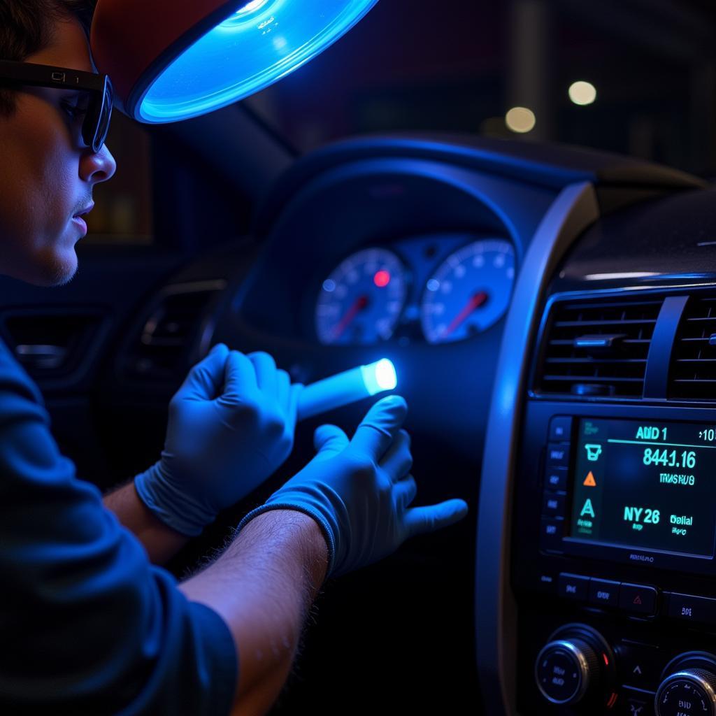 Detecting a Refrigerant Leak in a Car AC System