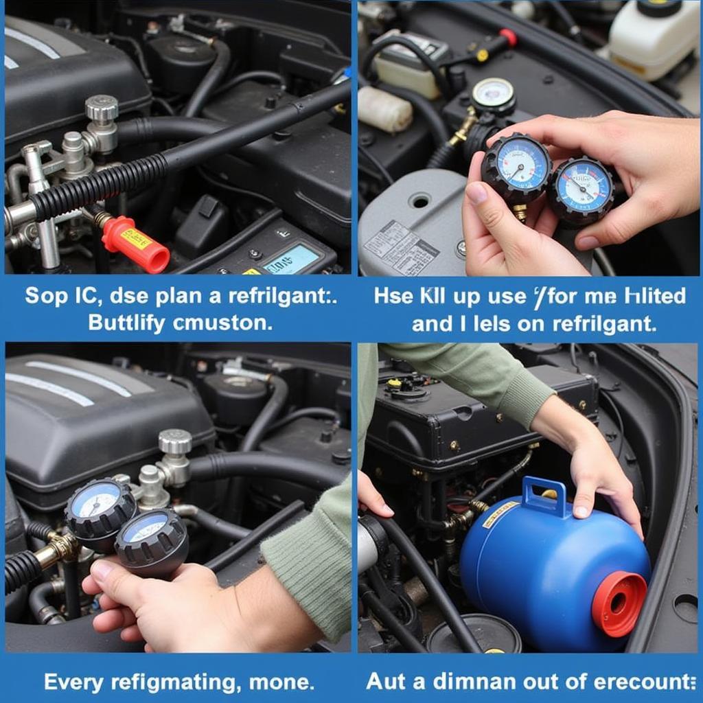 Car AC Refrigerant Recharge