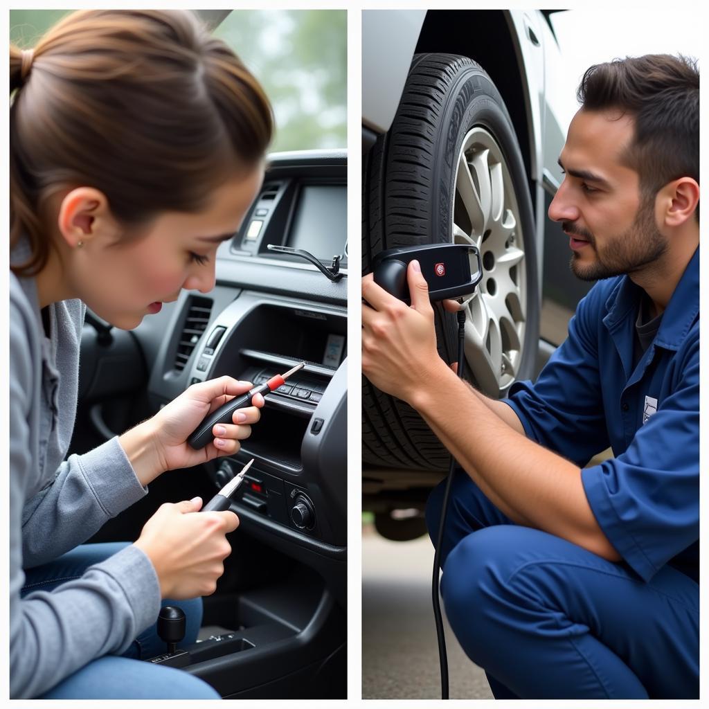 Car AC repair DIY vs. Professional