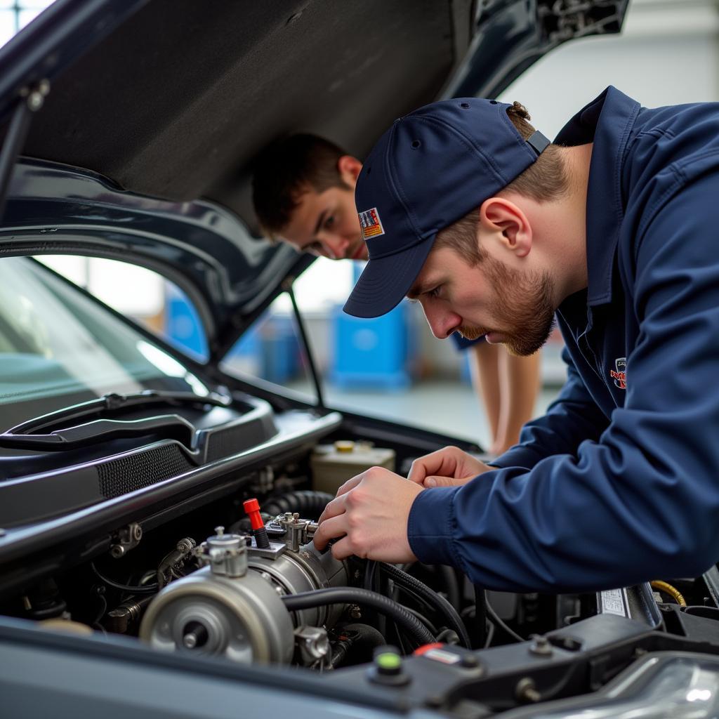 Car AC Repair: Mechanic Checking System