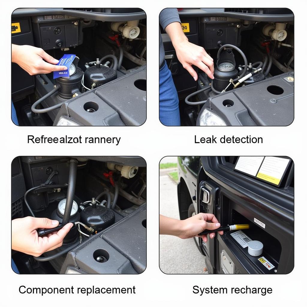 Car AC Repair in Progress