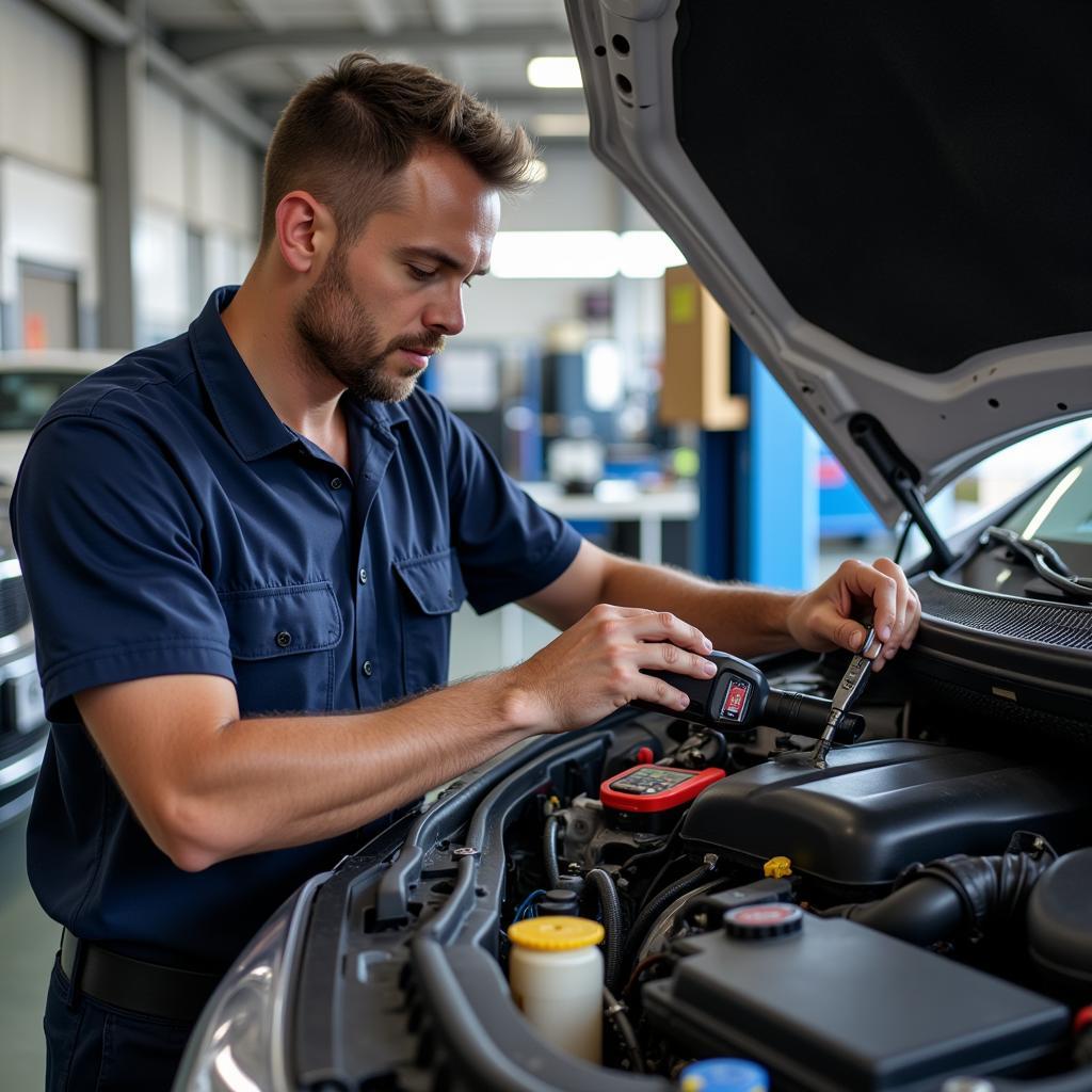 Car AC repair shop