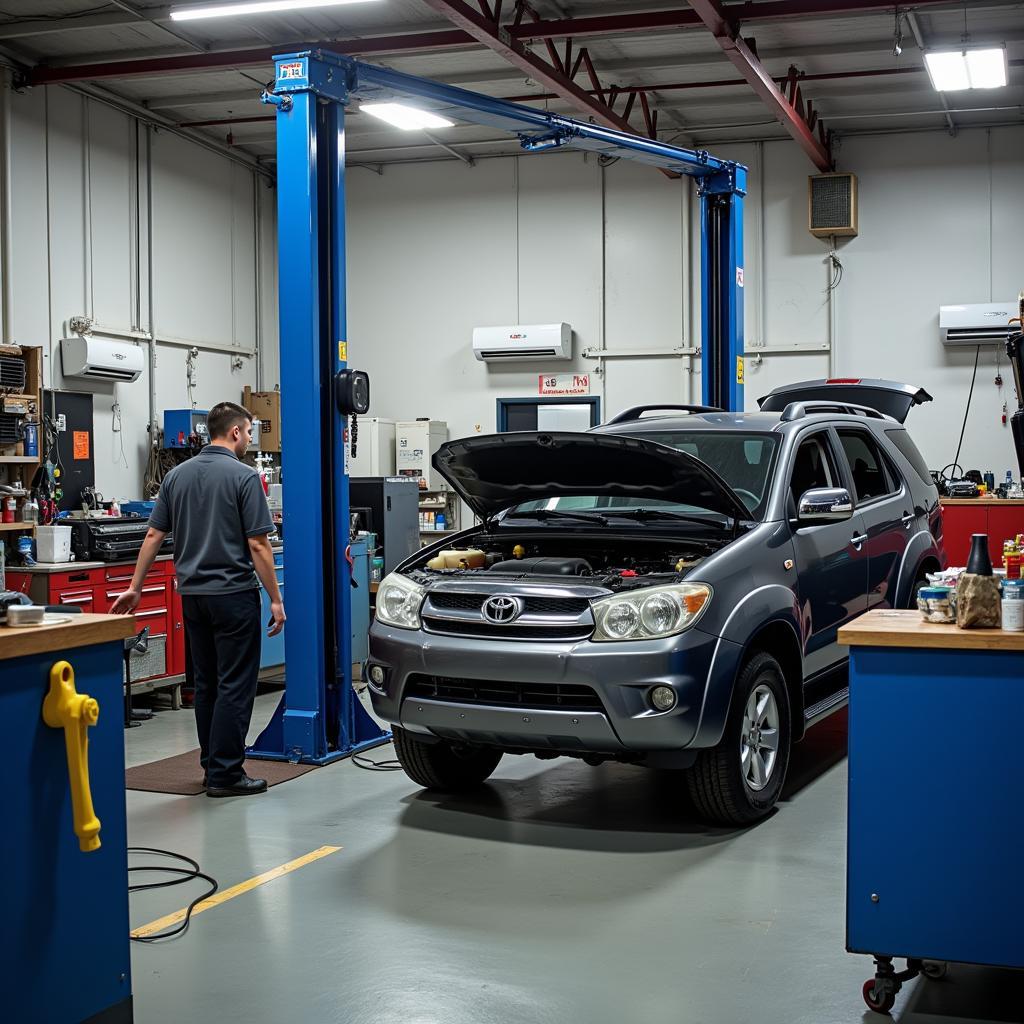 Car AC repair shop