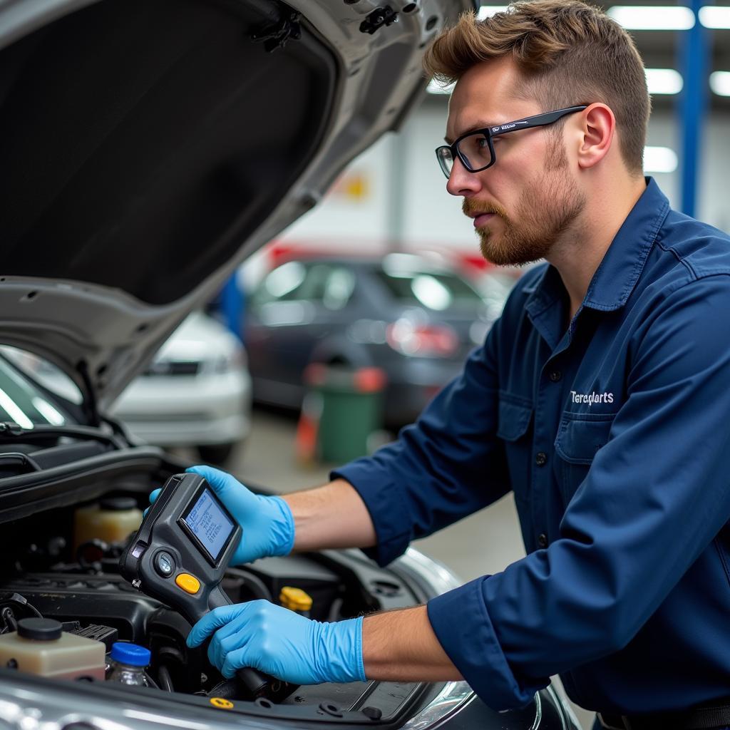 Car AC Repair Technician Checking System