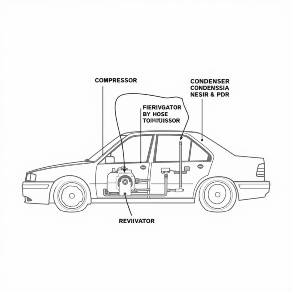 Car AC System Components