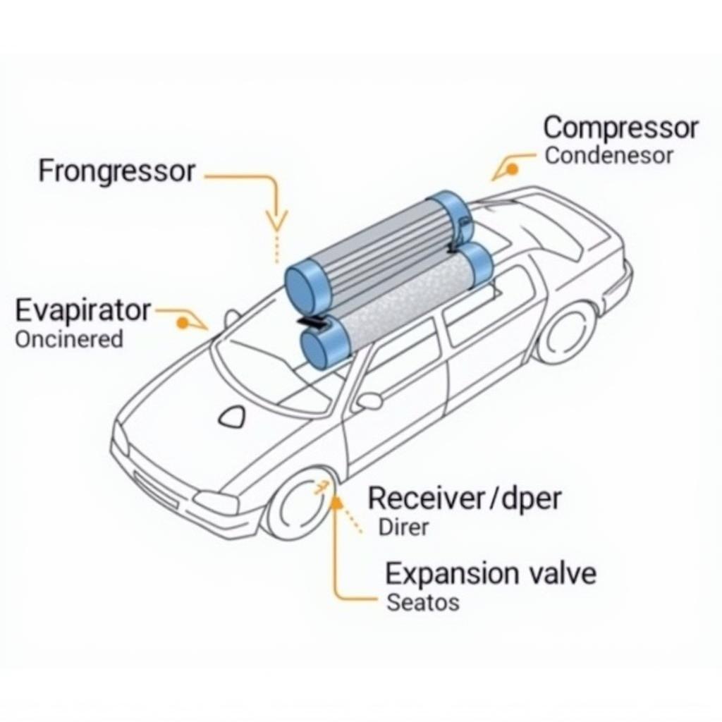 Car AC System Components