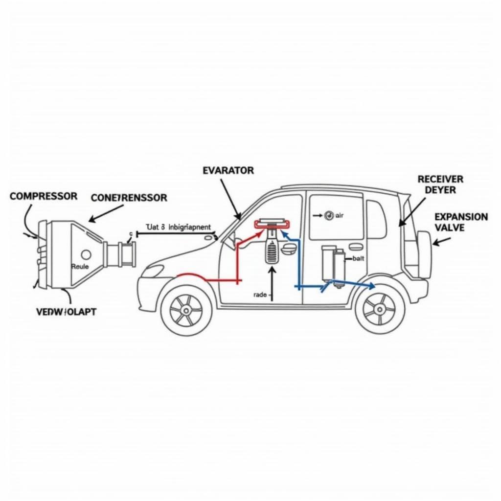 Car AC System Components