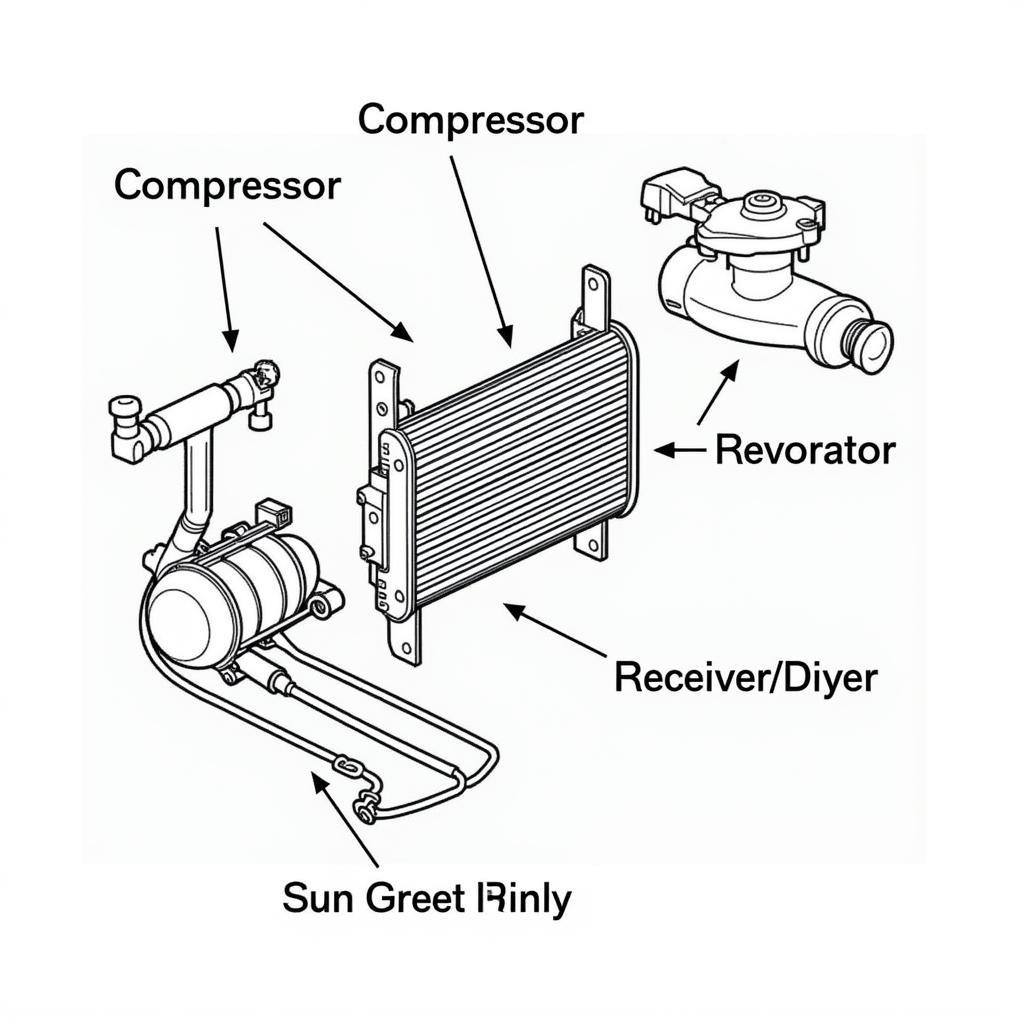 Components of a Car AC System