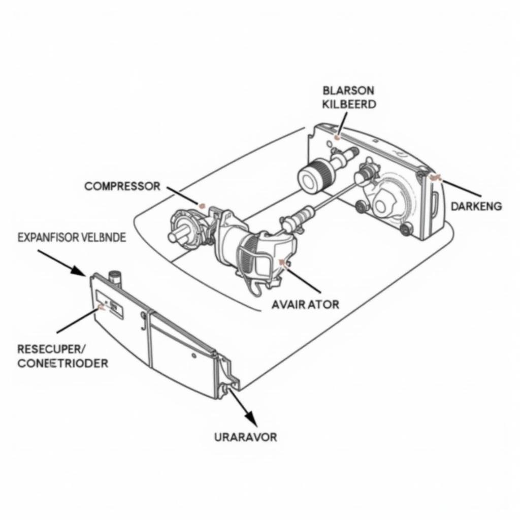 Car AC System Components